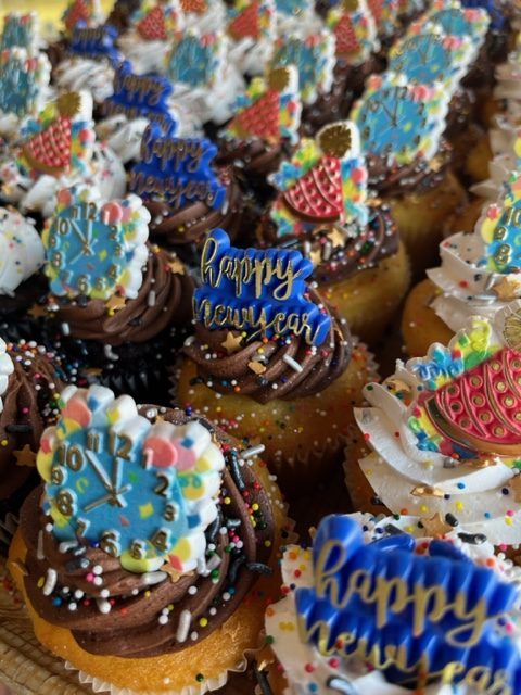 New years cupcakes