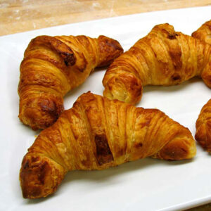 bennisons-bakery-christmas-croissants Picture of croissants on a plate